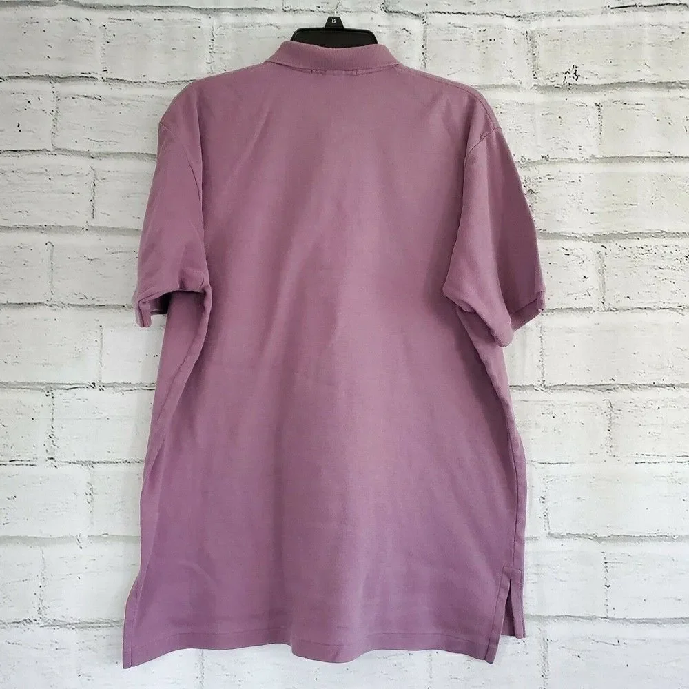 Ralph Lauren Polo Vintage Purple Polo Shirt Mens Size Large